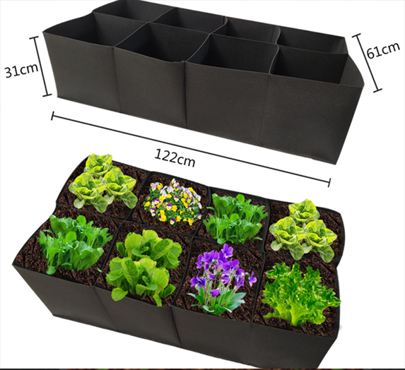Square breathable planting bag